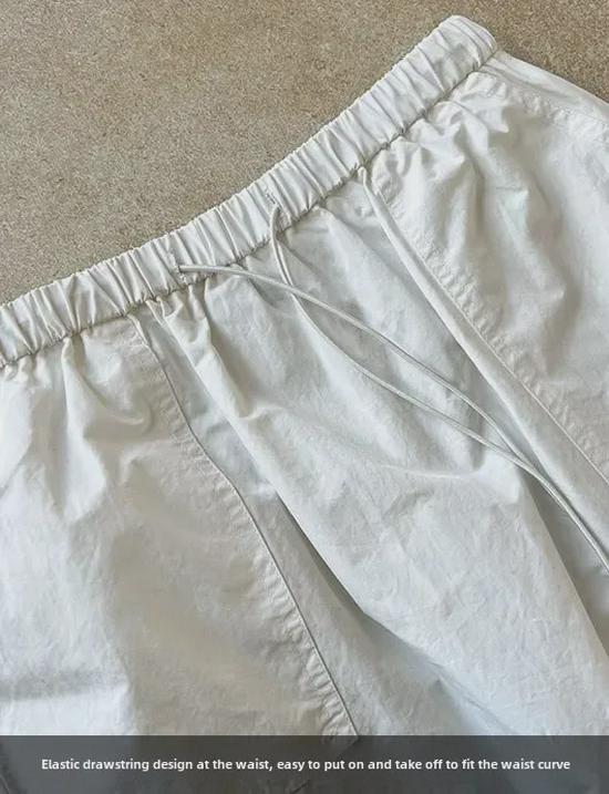 Юбка Luxi Retro 2025 с высокой талией и завязками - новый тонкий прямой дизайн