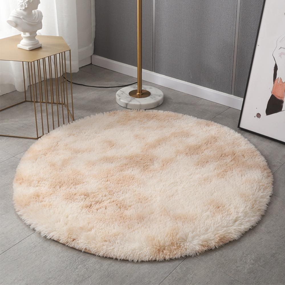 60/80CM Bedroom Carpet Ultra Soft Fluffy Rug Carpet Home Decoration Plush Round Rug Bedroom