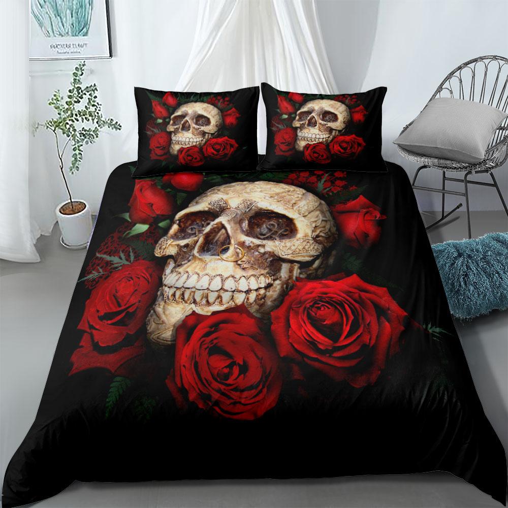 Комплект постельного белья Moth Dead Skeleton US Twin Full Queen King EU Single Double King Size Комплект постельного белья