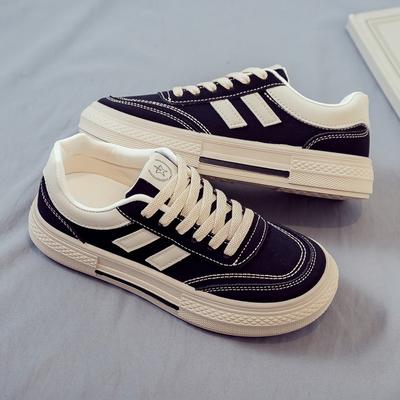 Весенне-осенние новые парусиновые туфли женские универсальные на плоской подошве белые дышащие студенческие тканевые туфли женская обувь осенние модели