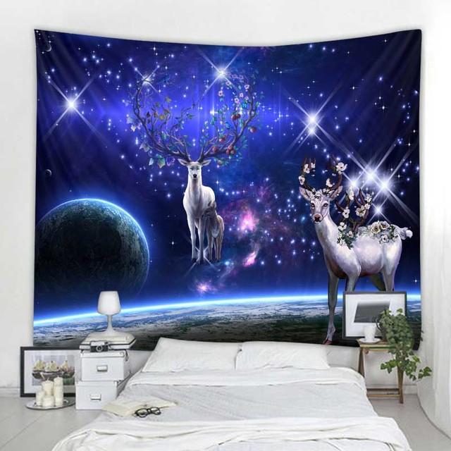 Космос мечты, большой гобелен, каваи, украшение для спальни, настенный розовый гобелен, хиппи, психоделическое богемное украшение комнаты