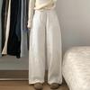 Maternity Wide-Leg Jeans: 2025 Spring & Autumn Loose Fit Straight-Leg Pants