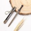 Zinc Zinc Zinc Alloy Mini Sword KeyChain Ancient Scabbard Key Ring Toy Weapon Key Chain  Home