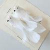 Realistic Christmas Tree Pendants White Doves Feather Birds Ornaments  Wedding Decoration