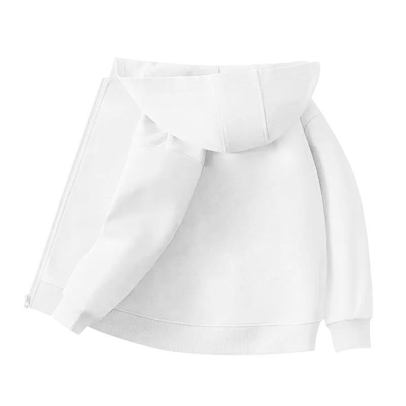 2024 Kids' Hoodie Cardigan with Zipper and Pockets - Boys' and Girls' School Uniform Outerwear