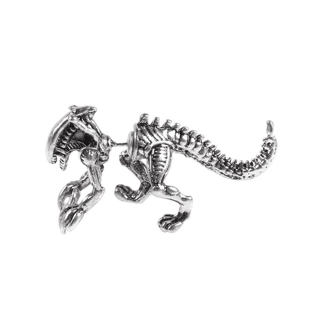 1 пара модных серег, страшный динозавр, монстр, птерозавр, серьги-гвоздики на Хэллоуин, модные крутые подарки для женщин и мужчин