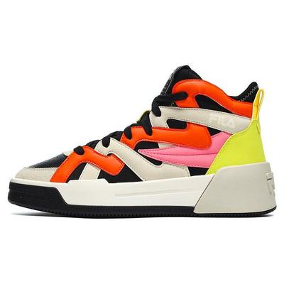 Salto FX Ткань Синтетическая кожа Высокие кеды для скейтбординга Женские кроссовки Черный Оранжевый F12W243601FBE