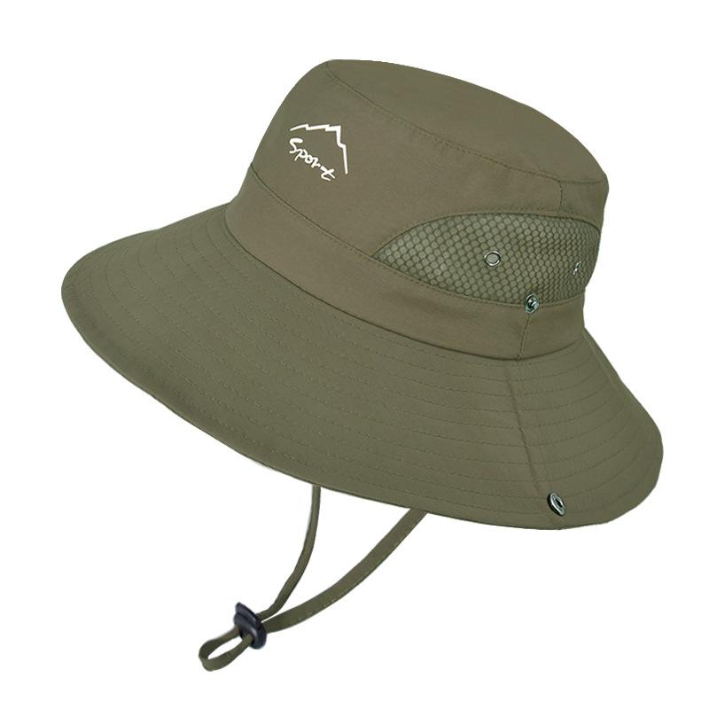 Летняя шляпа от солнца мужская для активного отдыха, альпинизма, рыбалки, быстросохнущая, с защитой от солнца, дышащая шляпа-ведро с широкими полями