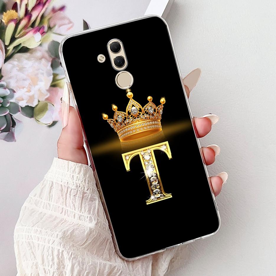 For Huawei Mate 20 Lite Case SNE-AL00 Stylish Crown Letters Cover Soft Slim Phone Case For Huawei Mate 20 Pro Mate20 Lite Fundas