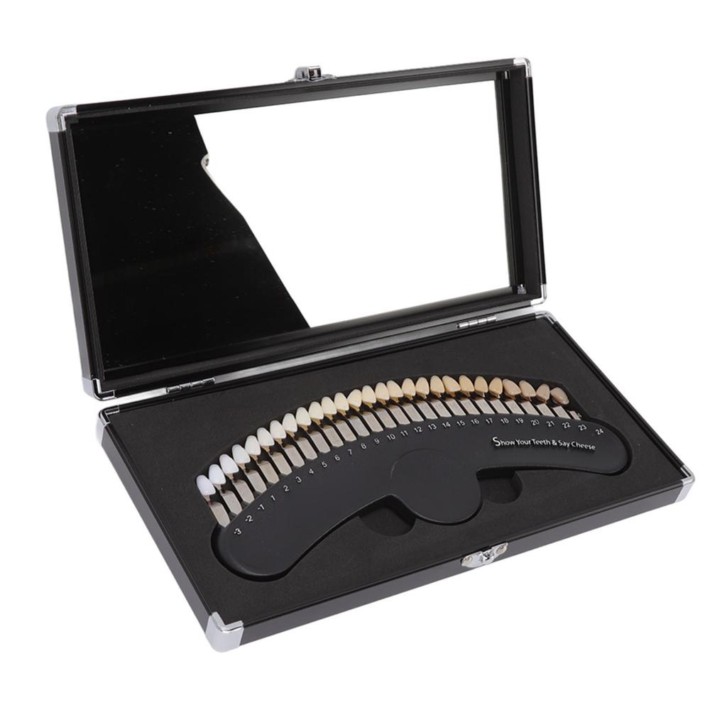 Teeth Whitening Shade Guide 27 Colors Professional Box Teeth Contrast Teeth Shade Chart Color