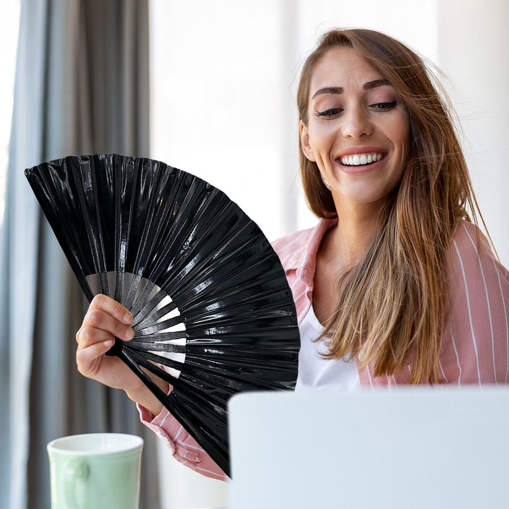 33 см веер для кунг-фу, складной веер для танцев, веер для аплодисментов, складной, цветные поделки