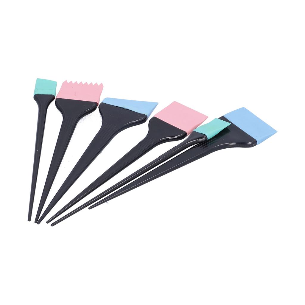 6 шт., силиконовая кисть для краски для волос, домашняя парикмахерская, набор кистей для окраски волос