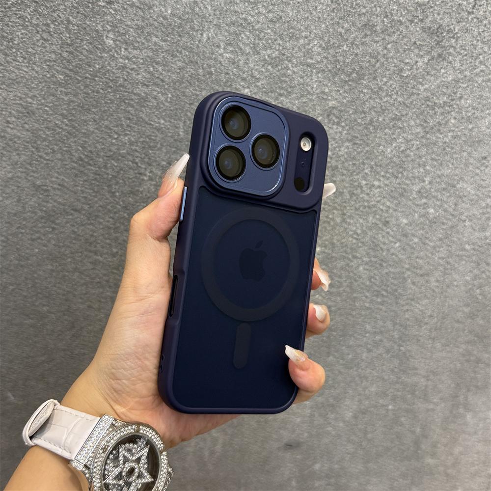 Роскошный Магнитный Прозрачный Бампер Чехол Для iPhone 17 16 15 14 13 12 Pro Max 16 Plus 17Pro 17 Air Для Magsafe Матовый Бронированный Чехол