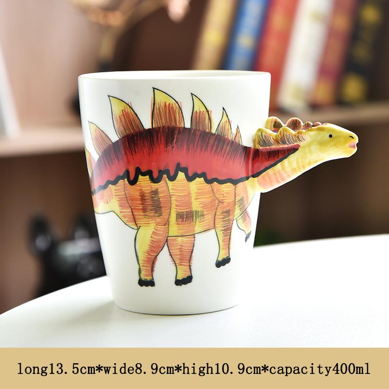 Creative Dinosaur Shaped Water Cup Cute Animal Ceramic Mug Office Water Cup Breakfast Cup Gift Coffee Mug Home Decoration