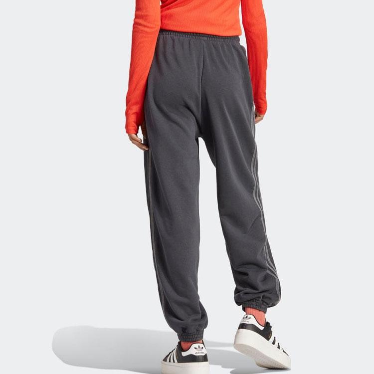 adidas Женские джоггеры Originals с вышитым логотипом трилистника, углеродно-черные IP7140