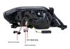 Светодиодные линзы с динамическими указателями поворота для Toyota Fortuner 2010-2015, блок-фара