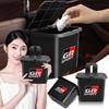1Pcs Car Hanging Trash Bin Seat Back Storage Box Phone Holder Hook For GR Sport Gazoo Racing Yaris 86 Corolla Hilux Supra
