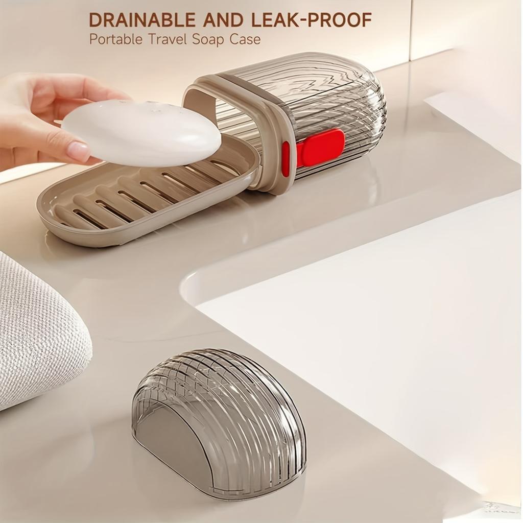 Мыльница Дорожная Портативная Мини Мыльница Герметичная С Дренажем и Крышкой Мыльница Прозрачная Легкая Роскошная Премиальная Мыльница Керамическая