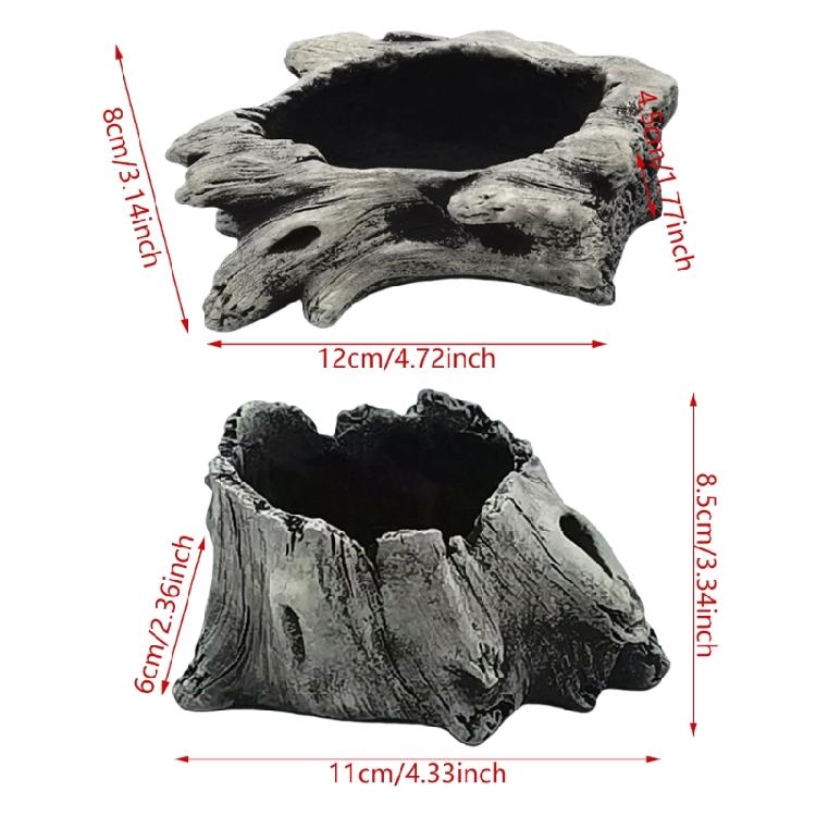 Искусственная коряга, суккуленты, кашпо в деревенском стиле, кактусы, цветочные горшки для маленьких растений, цветочная композиция, скульптура пней