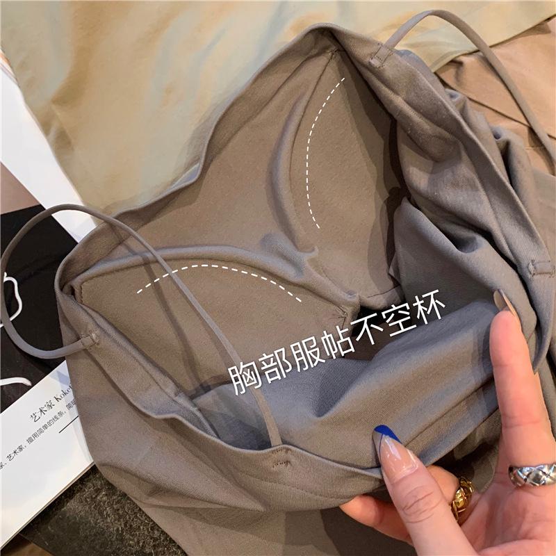 Бесшовный женский топ-труба, майка с фиксированной грудной чашкой для ношения как внутри, так и снаружи.