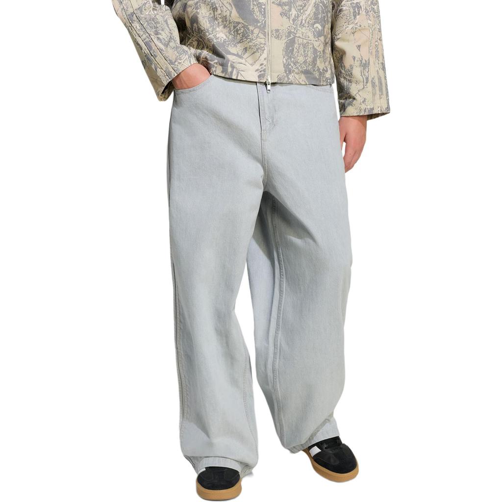 Adidas Оригинальные FW25 90-е Альтернативные Джинсы Скейтера Широкие Штанины Удобные Мягкие Чистый Хлопок Свободные Джинсовые Брюки Мужские низы KS6845