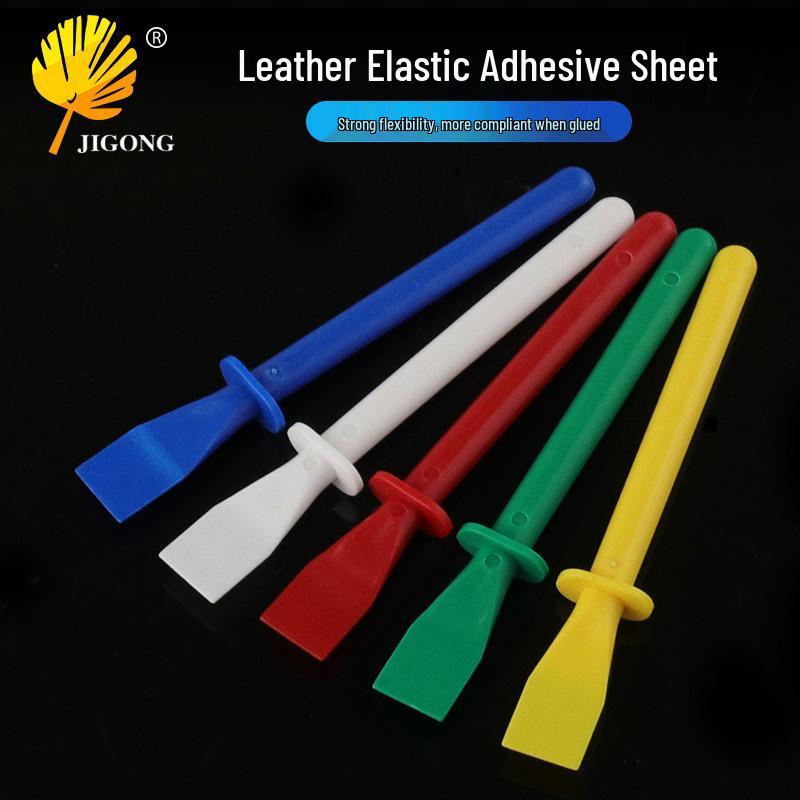 Elastic Adhesive Sheet for DIY Leather Goods - PP Material Scraper & Glue Applicator.