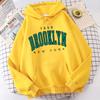 1898 Brooklyn, New York USA City Funny Printing Males Hoody Warm Oversize Comfortable Sportwear Loose Casual Fashion Mens Hooded