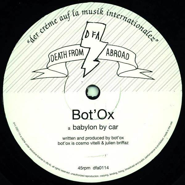 12-дюймовая пластинка BOT'OX - Babylon By Car dfa0114 Death From Abro 2007 США Танцевальная и электронная музыка