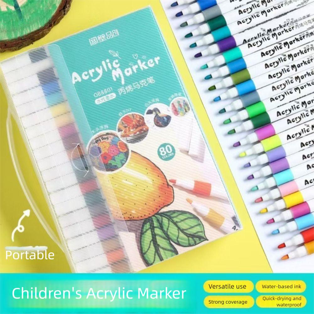 Can Be Stacked Children's Graffiti Pen Color Is Not Transparent Paper Painting Brush