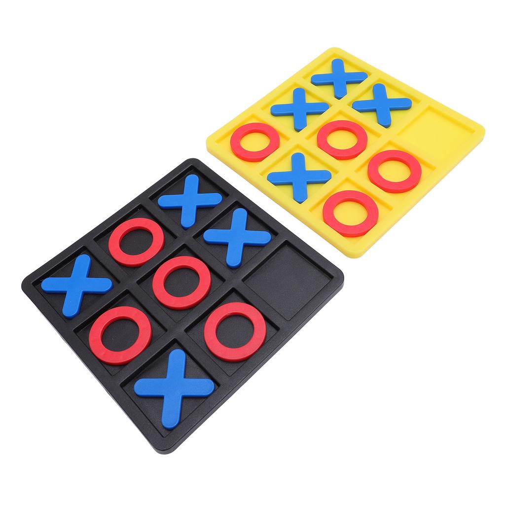 2Set XO Board Game Пластиковые Классические XO Шахматы Настольная игра для вечеринок в помещении с X и O фигурами для
