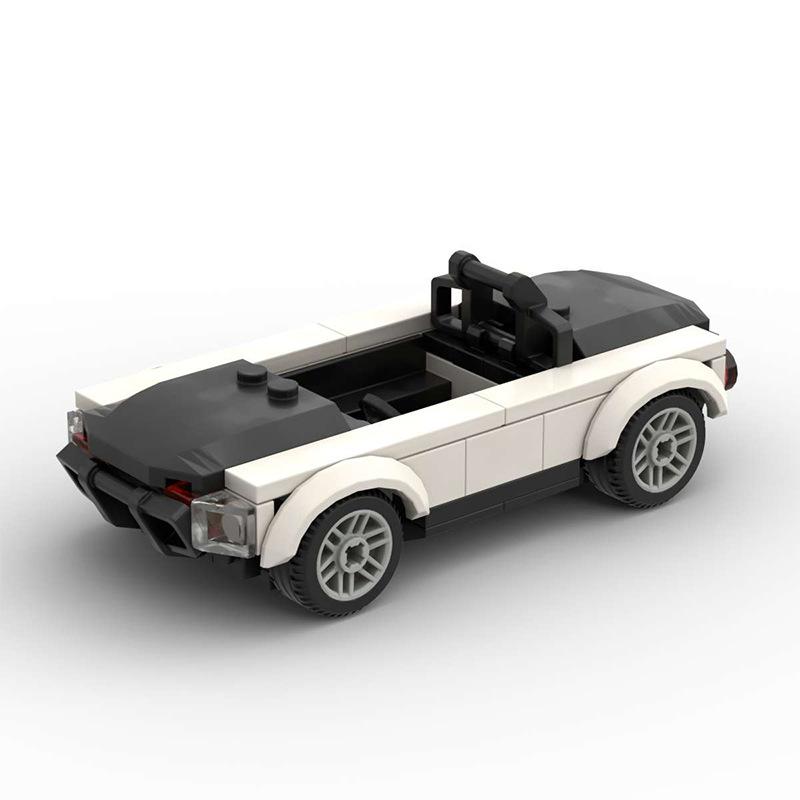 M Building Block Compatible Classic Convertible Small Particle Assembly Car Classic Creative Ornament Desktop Model