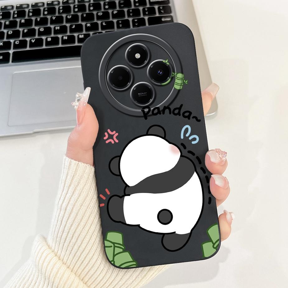 Чехол для Xiaomi Poco C75 Redmi 14C Милый Чехол-Мультяшка с Собакой и Пандой Мягкий Силиконовый Чехол для Телефона Для Xiaomi Redmi 14C PocoC75 C 75