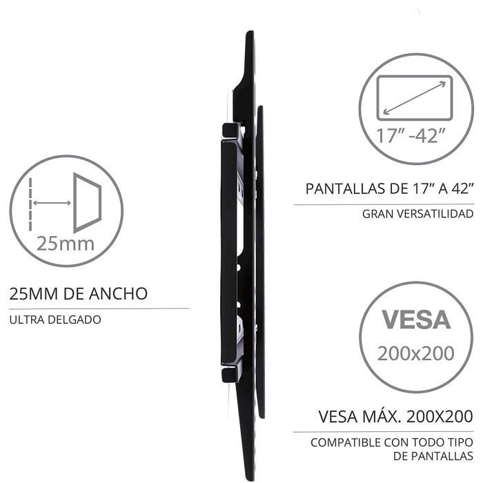 TM Electron tmslc109s – Универсальный настенный кронштейн для телевизора, цвет черный 2064