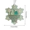 Sea Glass Friendship Ornament Christmas Acrylic Precious Snowflake Pendant Friendship Keepsake Sea Glass Art for Wall Desktop