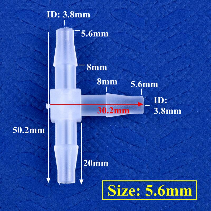 10 шт./лот 1,6~17,5 мм полипропиленовый тройник-соединитель для аквариума, 3-ходовое соединение, садовые шланговые соединители для воды, 20 мм, 25 мм, быстроразъемные соединения типа «пагода»