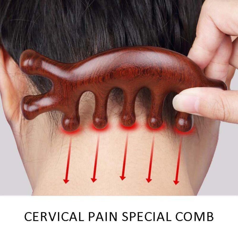 Инструменты для расчесывания волос на голове, пять широких зубчатых гребней, переносная деревянная массажная расческа