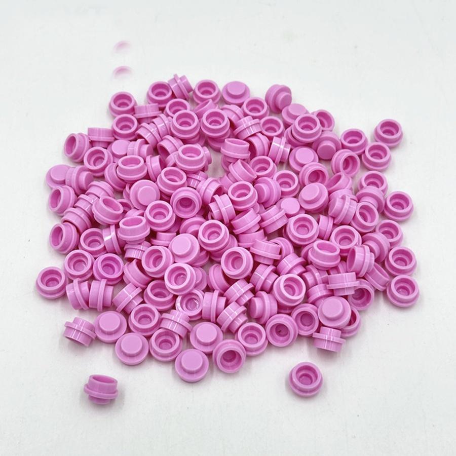 200 шт. DIY строительные блоки 1x1 круглая пластина Pixel Art Kit кирпич оптом, совместимый 4073 аниме-фигурка, просветляющий подарок для детей