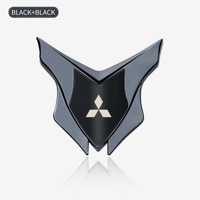 Car Badge Shield Sticker for Mitsubishi Compatible with All Models Pajero Outlander Lancer Eclipse Cross Logo Style Decal Access