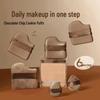 Chocolate Biscuit Powder Puff Dual-Use Mini Thumb Flocked Finger Cushion