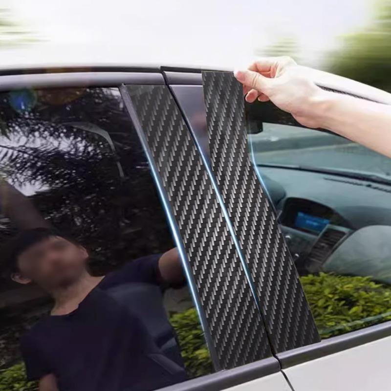 Крутые наклейки на стойки автомобиля, креативные наклейки с логотипом автомобиля, защитная пленка для стойки B, универсальная наклейка на стойку