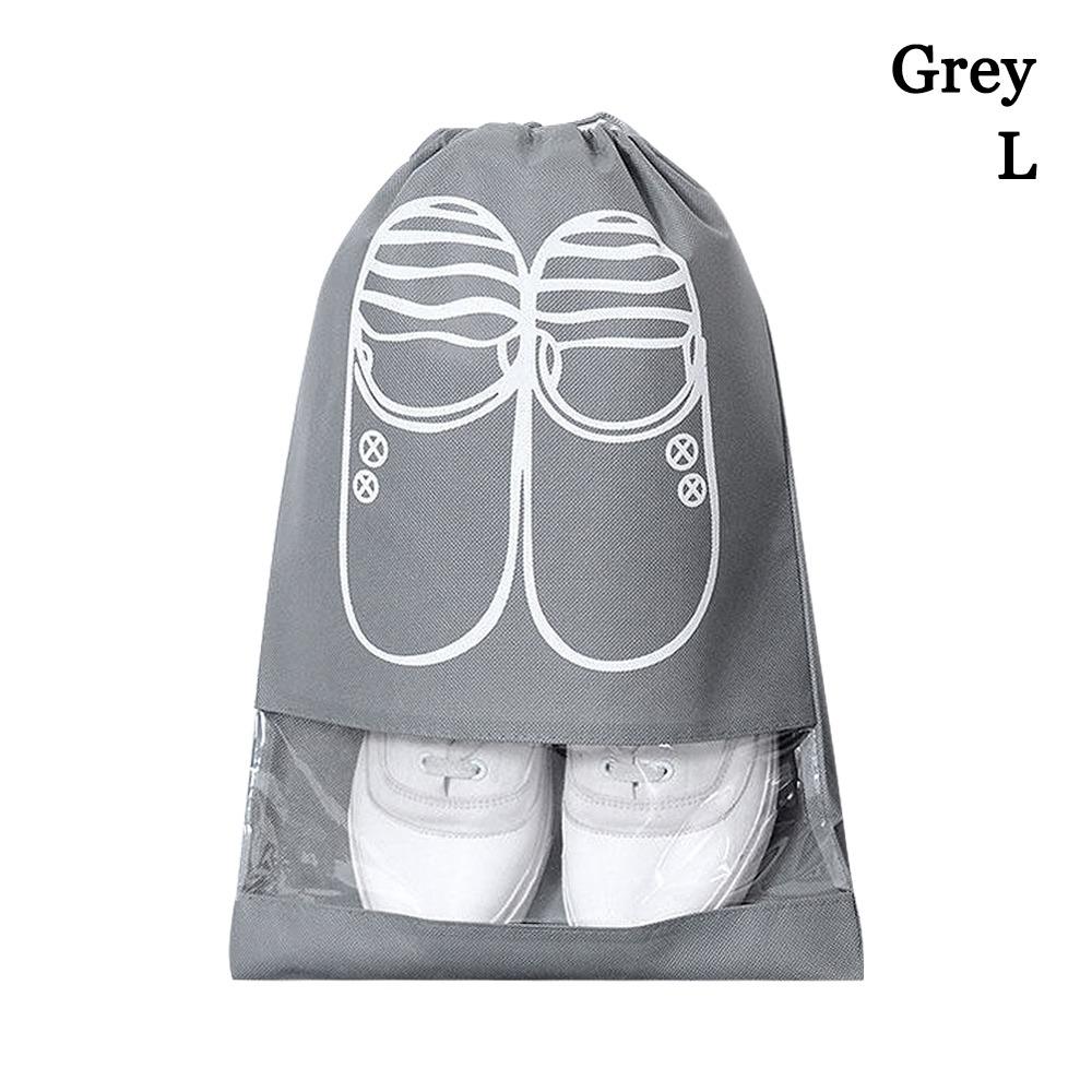 Non-woven Shoes Pouch Drawstring Closet Bag New Dust-proof Storage Bags Travel