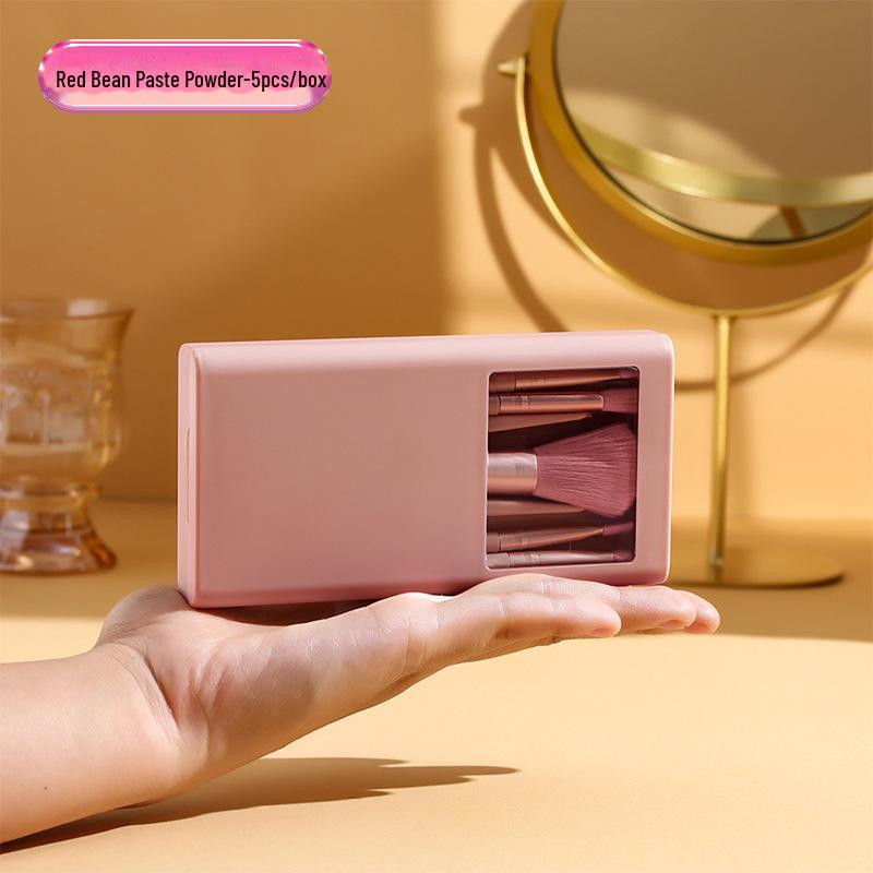 Мини-портативный набор кистей для макияжа - мягкий ворс, коробка для хранения, идеально подходит для новичков