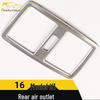 Rear Row Air Outlet Decorative Frame for 16 X1 - Third Row AC Vent Sequin Sticker Accessory
