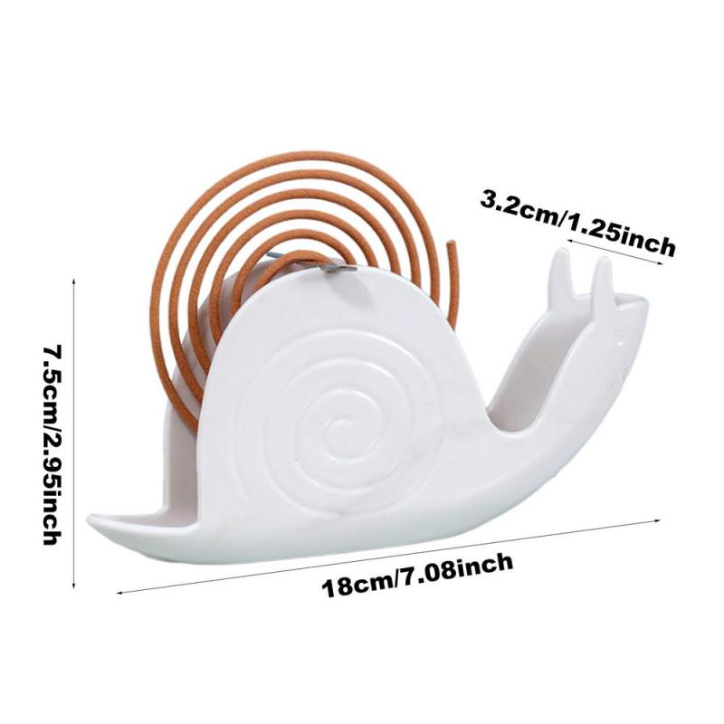 Mosquito Coil Holder Snail Shape Mosquito Repellent Incenses Rack Mosquito Repellent Incense Box Holders Portable for Outdoor