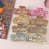 Vintage Leopard Print Plastic Hair Claw Clip 10 5CM Large Size Water Transfer Printing New Cross Border Fashion Hair Accessory