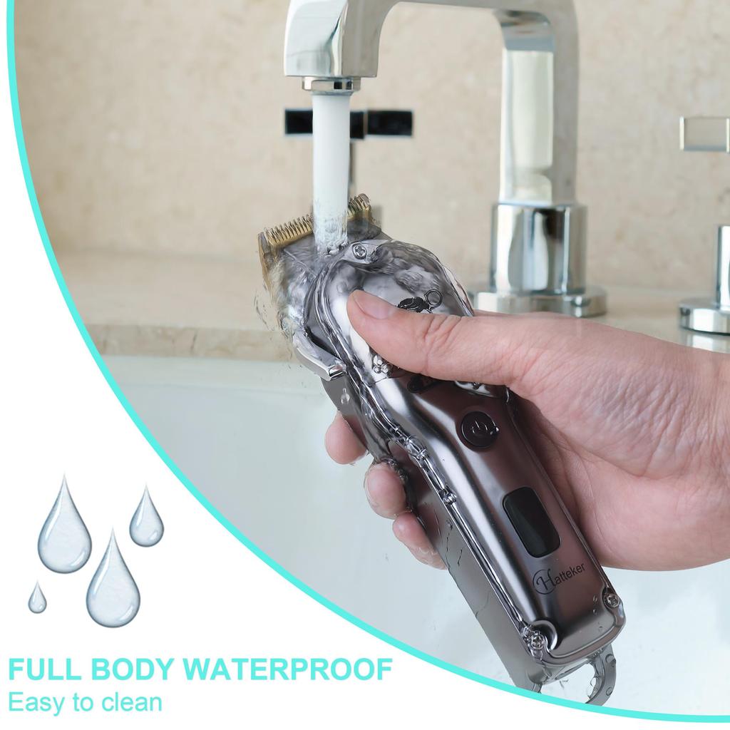 Машинка для стрижки волос с LED-дисплеем профессиональная, 10 насадок