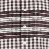 Burberry FW23 Mens Letter Stripe Check Print Single-Breasted Casual Shirt Brown 80708671