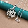 925 Sterling Silver Christmas Tree Pendant Necklace Wedding Fashion Jewelry