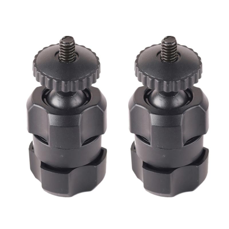 17mm Ball Socket To 1/4-20 Male Thread Adapter For Camera Mounts Phone Holders With 360 Degree Rotating Plastic Connector
