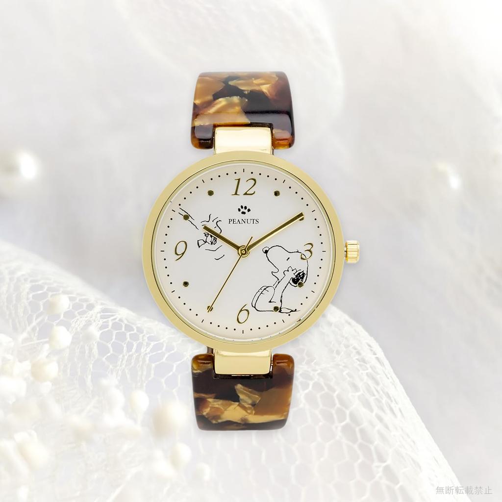 Наручные часы Snoopy Analog Acrylic Bangle Watch Brown [Fieldwork] PNT038-3 женские